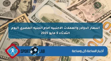 أسعار الدولار والعملات الأجنبية أمام الجنيه المصري اليوم الثلاثاء 6 مايو 2025